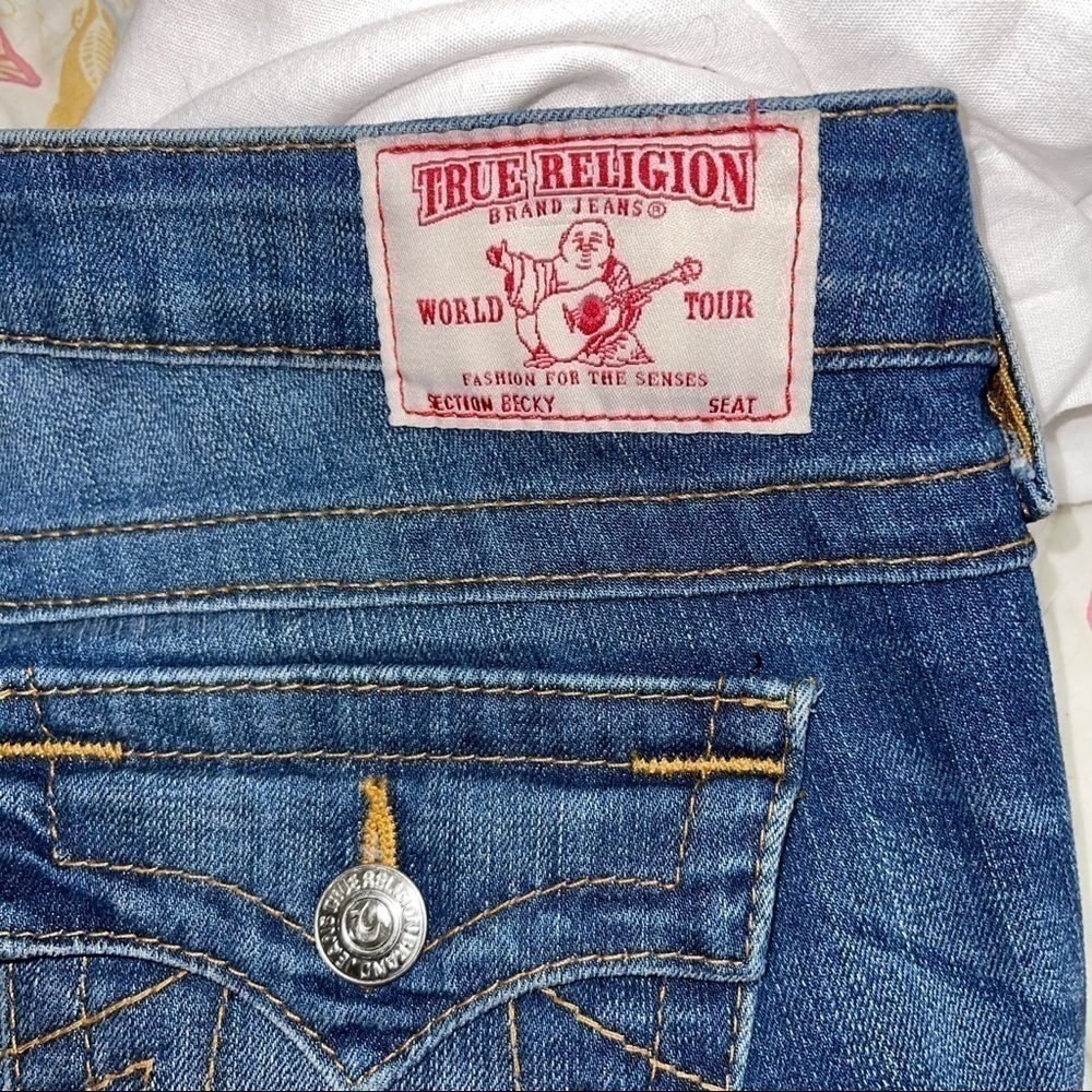 *True Religion Becky Jeans. Size 28 GUC - Picture 4 of 5